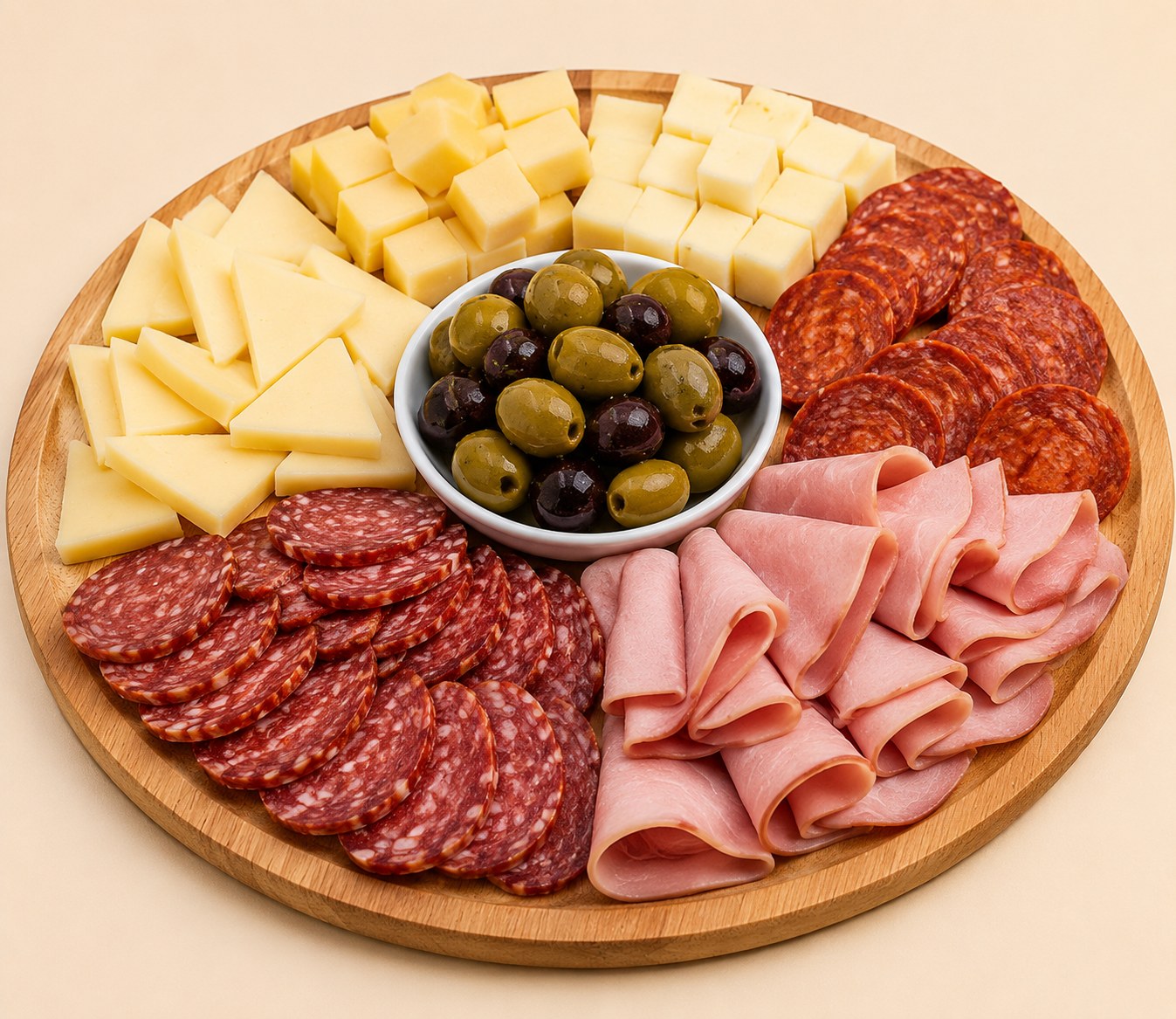 Tabla de Quesos, Aceitunas, Cabanossi y Jamón para 2