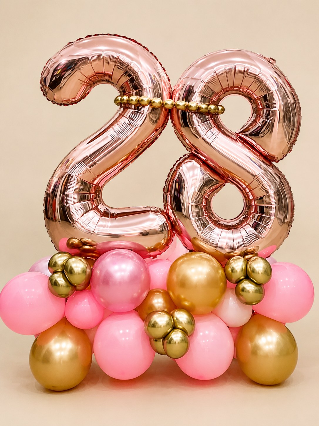 Bouquet de Globos Número 55 cm con Base