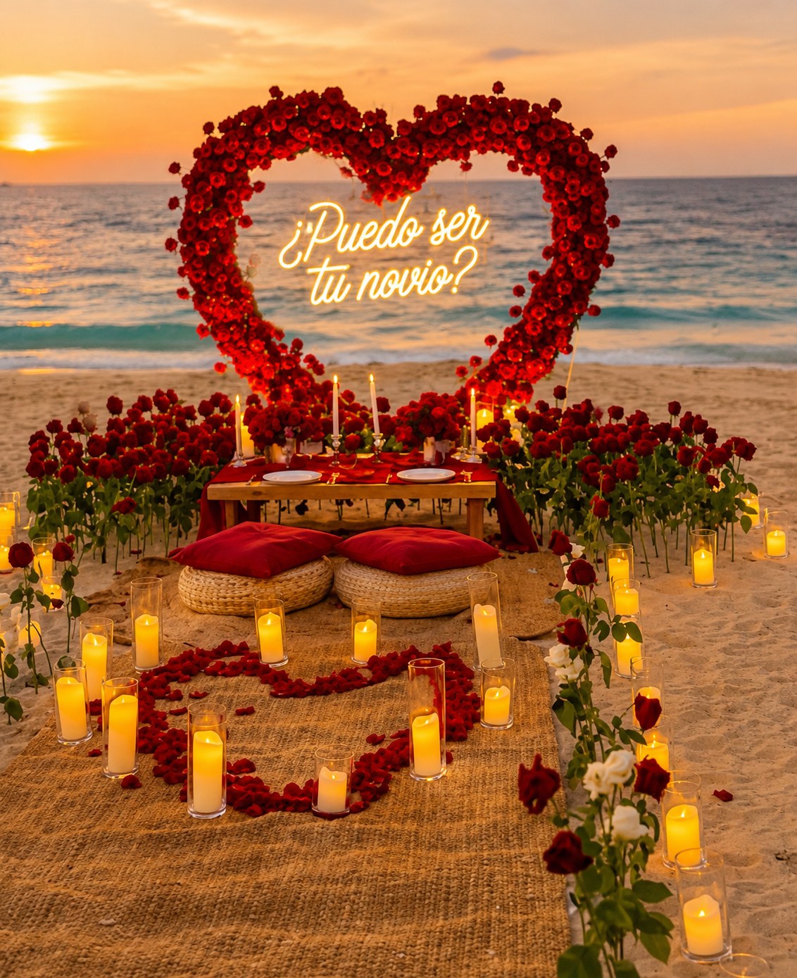 Pedida de Enamorados - Corazon con Picnic 