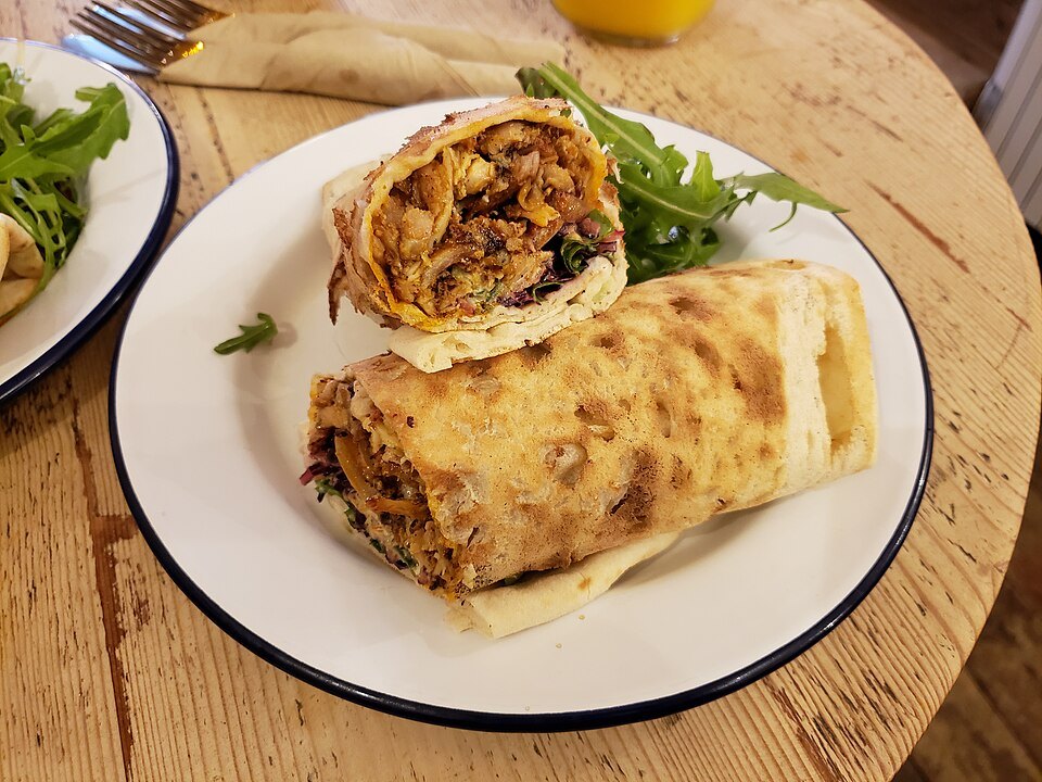 Wrap de pollo a la plancha